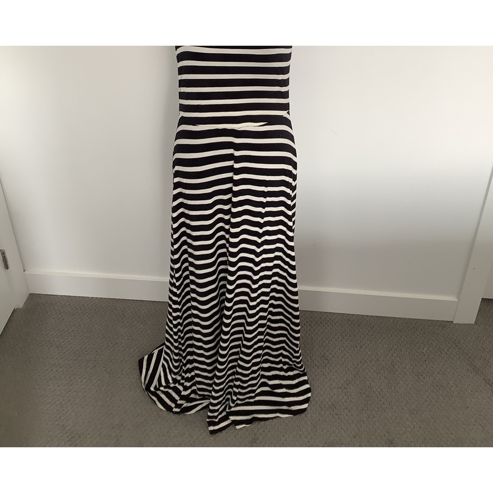 Black and white striped maxi dress from old navy
